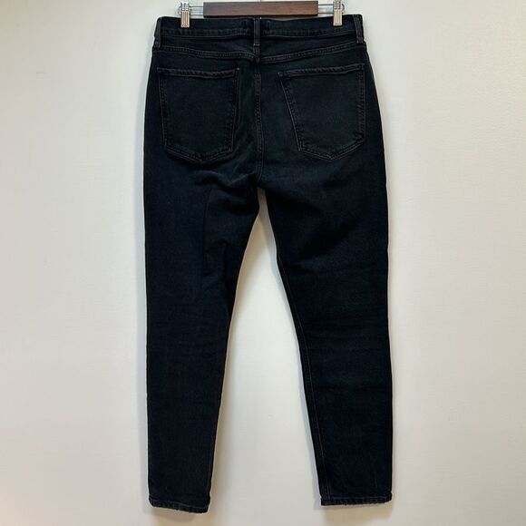 Agolde Nico High Rise Black Wash Slim Jeans - Picture 6 of 12